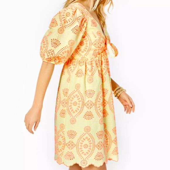 Lilly Pulitzer Eyelet Baby Doll Dress NWOT - Picture 2 of 5